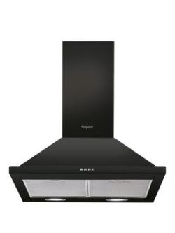 Hotpoint Phpn6.4Famk 60Cm Chimney Cooker Hood - Black